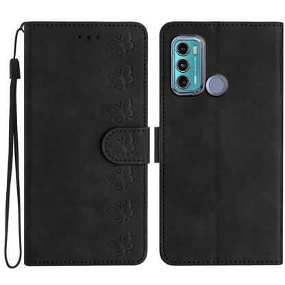 Seven Butterflies Embossed Leather Phone Case, For Motorola Moto G31, For Motorola Moto G60, For Motorola Moto G10, For Motorola Moto G50