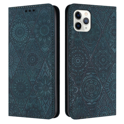 Ethnic Embossed Adsorption Leather Phone Case, For iPhone 13, For iPhone 13 Pro, For iPhone 13 Pro Max, For iPhone 12 / 12 Pro