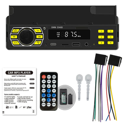 SWM D3400 Car Bluetooth MP3 Player Support Smart Voice Assistant / FM