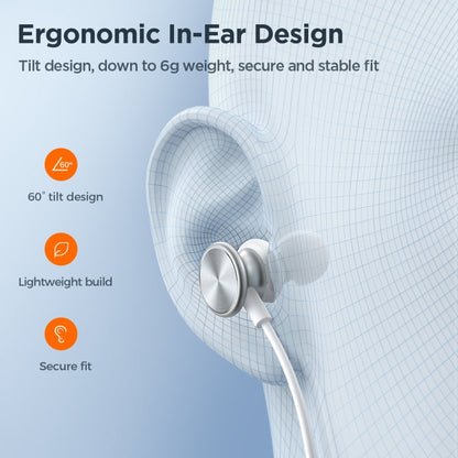 JOYROOM JR-EW03 3.5mm In-Ear Metal Wired Earphone, Length: 1.2m