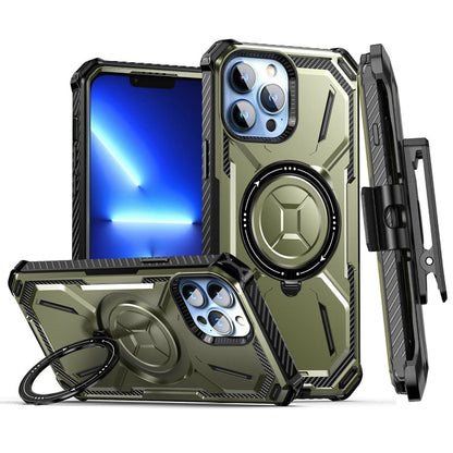 Armor Series Holder Phone Case with Back Clip, For iPhone 13 Pro Max, For iPhone 13 Pro, For iPhone 13, For iPhone 12 Pro Max