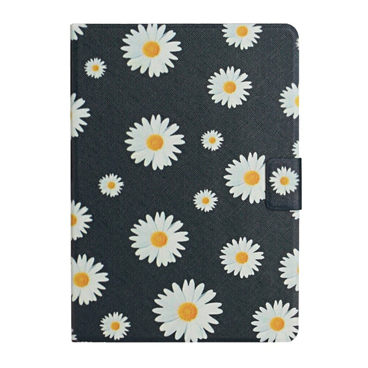 Flower Pattern Horizontal Flip Leather Case with Card Slots & Holder, For Huawei MediaPad M5 lite 10.1, For Huawei MediaPad T5, For Lenovo Tab M10, For Lenovo Tab M10 Plus