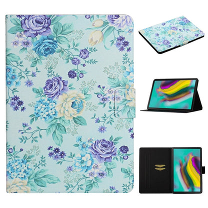Flower Pattern Horizontal Flip Leather Case with Card Slots & Holder, For Samsung Galaxy Tab S6, For Amazon Kindle Fire 7 (2019), For Amazon Kindle Fire HD 8 (2020), For Amazon Kindle Fire HD 10