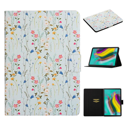 Flower Pattern Horizontal Flip Leather Case with Card Slots & Holder, For Samsung Galaxy Tab S6, For Amazon Kindle Fire 7 (2019), For Amazon Kindle Fire HD 8 (2020), For Amazon Kindle Fire HD 10