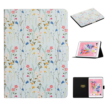 Flower Pattern Horizontal Flip Leather Case with Card Slots & Holder, For iPad 5, For iPad 10.2, For iPad Pro 10.5 inch, For iPad Pro 11 2020