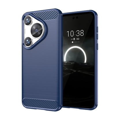 Brushed Texture Carbon Fiber TPU Phone Case, For Huawei Pura 80 Ultra 5G, For Huawei Pura 80 Pro+ 5G, For Huawei Pura 80 Pro 5G, For Huawei Pura 80 5G, For Huawei Mate 70 Pro / 70 Pro+, For Huawei Mate 70, For Huawei Pura 70 Pro / Pura 70 Pro+         ...