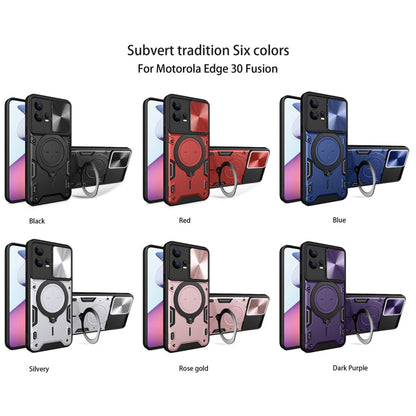 CD Texture Sliding Camshield Magnetic Holder Phone Case, For Motorola Edge 30 Fusion, For Motorola Edge 30 Neo, For Motorola Moto G62, For Motorola Edge 30 Ultra