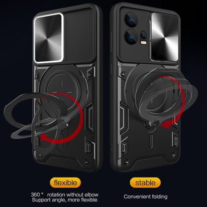 CD Texture Sliding Camshield Magnetic Holder Phone Case, For Motorola Edge 30 Fusion, For Motorola Edge 30 Neo, For Motorola Moto G62, For Motorola Edge 30 Ultra