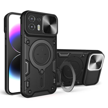 CD Texture Sliding Camshield Magnetic Holder Phone Case, For Motorola Edge 20 Lite, For Motorola Edge 20 Pro, For Motorola Moto G30 / G20 / G10