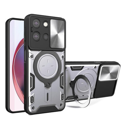 CD Texture Sliding Camshield Magnetic Holder Phone Case, For Motorola Moto G56 5G, For Motorola Moto G05, For Motorola Moto G 2025, For Motorola Moto G75 5G