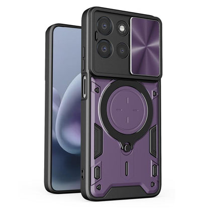 CD Texture Sliding Camshield Magnetic Holder Phone Case, For Motorola Moto G15 / G17 4G, For Motorola Edge 70 Fusion 5G, For Motorola Moto G67 Power 5G, For Motorola Edge 70 5G