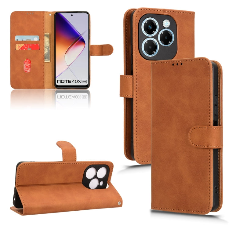 Skin Feel Magnetic Flip Leather Phone Case, For Infinix Zero 40 4G, For Infinix Zero 40 5G, For Infinix Note 40X 5G, For Infinix Note 40 5G