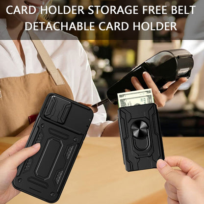 Sliding Camshield TPU+PC Phone Case with Card Slot, For iPhone 15 Pro Max, For iPhone 15 Pro, For iPhone 15 Plus