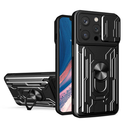 Sliding Camshield TPU+PC Phone Case with Card Slot, For iPhone 15 Pro Max, For iPhone 15 Pro, For iPhone 15 Plus