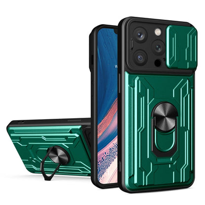 Sliding Camshield TPU+PC Phone Case with Card Slot, For iPhone 15 Pro Max, For iPhone 15 Pro, For iPhone 15 Plus