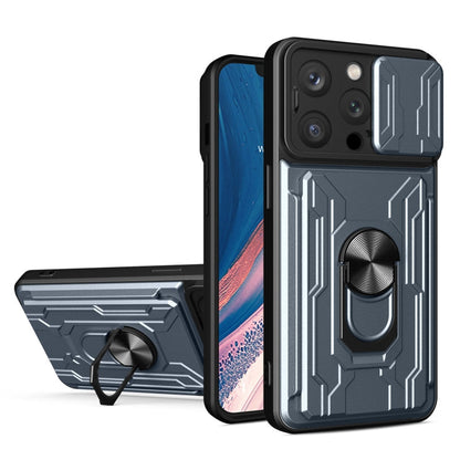 Sliding Camshield TPU+PC Phone Case with Card Slot, For iPhone 15 Pro Max, For iPhone 15 Pro, For iPhone 15 Plus