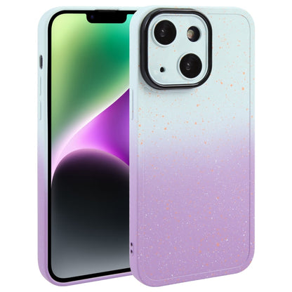 Gradient Starry Silicone Phone Case with Lens Film, For iPhone 14 Plus, For iPhone 15 Pro Max, For iPhone 15 Pro, For iPhone 14