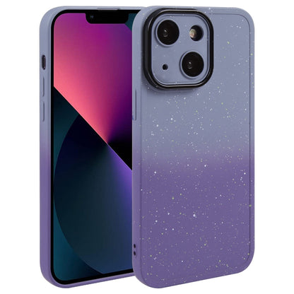 Gradient Starry Silicone Phone Case with Lens Film, For iPhone 13 Pro Max, For iPhone 13 Pro, For iPhone 13, For iPhone 12