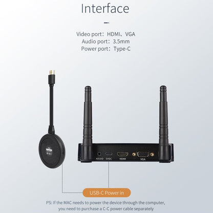 Measy UHD200 Wireless HDMI Transmitter and Receiver, Transmission Distance: 100m, Wireless Transmitter and Receiver 100m