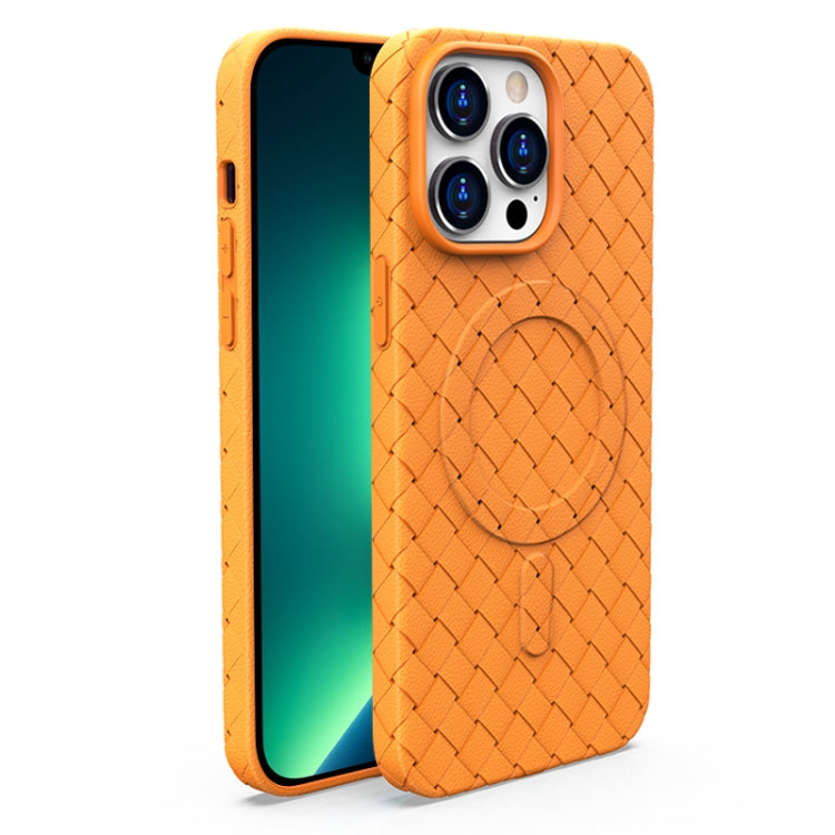 Woven Pattern MagSafe Magnetic Cooling Phone Case, For iPhone 14, For iPhone 14 Pro, For iPhone 14 Pro Max, For iPhone 13 Pro Max