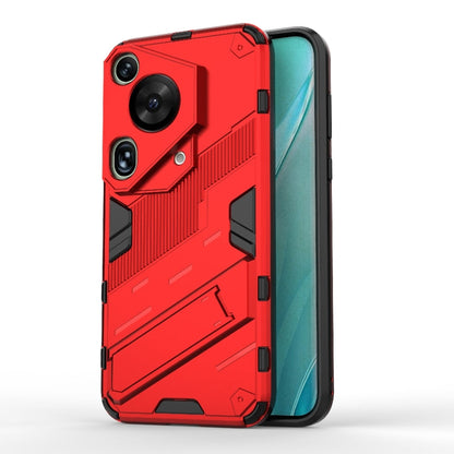 Punk Armor 2 in 1 PC + TPU Phone Case with Holder, For Huawei Mate 70 Pro / 70 Pro+, For Huawei Pura 70 Pro / 70 Pro+, For Huawei Pura 70 Ultra