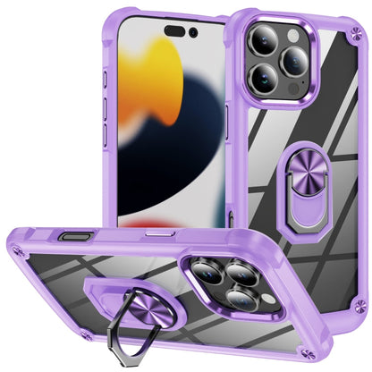 TPU + PC Lens Protection Phone Case with Ring Holder, For iPhone 16 Pro Max, For iPhone 16 Pro, For iPhone 16 Plus, For iPhone 16