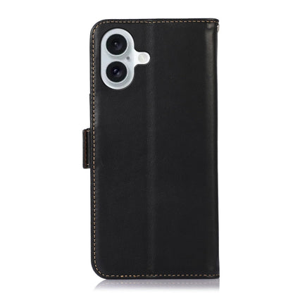 Crazy Horse Top Layer Cowhide Leather Phone Case, For iPhone 16 Plus, For iPhone 16, For iPhone 15 Pro Max, For iPhone 15 Pro, For iPhone 15 Plus, For iPhone 15