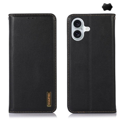 KHAZNEH Nappa Top Layer Cowhide Leather Phone Case, For iPhone 16 Pro, For iPhone 16 Plus, For iPhone 16, For iPhone 15 Pro Max, For iPhone 15 Pro, For iPhone 15 Plus