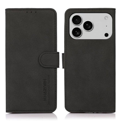 KHAZNEH Matte Texture Leather Phone Case, For iPhone 16e / 17e, For iPhone 17 Pro Max, For iPhone 17 Pro, For iPhone 17, For iPhone Air, For iPhone 16 Pro Max