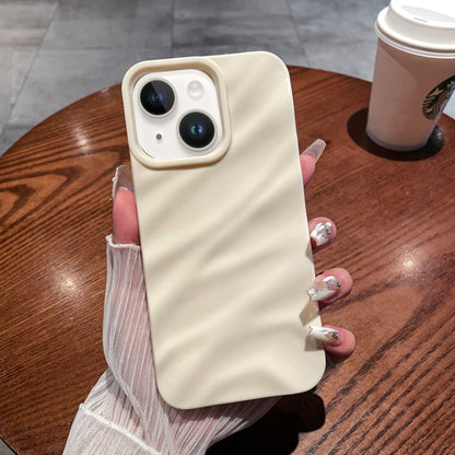 Solid Color Wave Texture TPU Phone Case, For iPhone 15 Plus, For iPhone 15, For iPhone 14 Plus