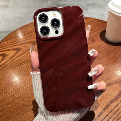 Solid Color Wave Texture TPU Phone Case, For iPhone 16, For iPhone 15 Pro Max, For iPhone 15 Pro
