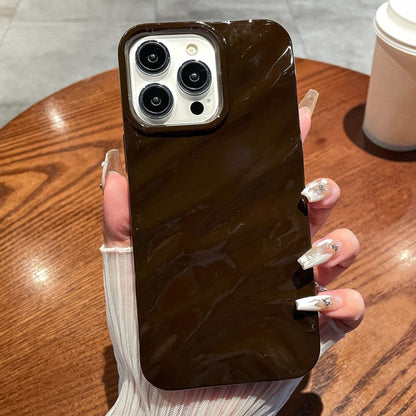 Solid Color Wave Texture TPU Phone Case, For iPhone 16 Pro Max, For iPhone 16 Pro, For iPhone 16 Plus