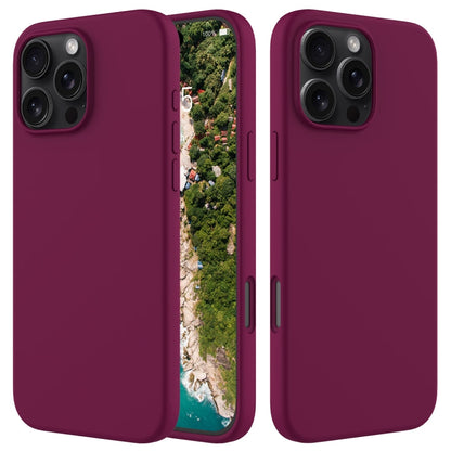Solid Color Silicone Phone Case, For iPhone Air, For iPhone 16 Pro Max