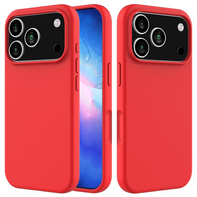 Solid Color Silicone Phone Case, For iPhone 17e / 16e, For iPhone 17 Pro Max