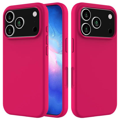 Solid Color Silicone Phone Case, For iPhone 17e / 16e, For iPhone 17 Pro Max