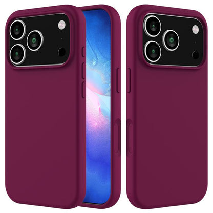 Solid Color Silicone Phone Case, For iPhone 17e / 16e, For iPhone 17 Pro Max