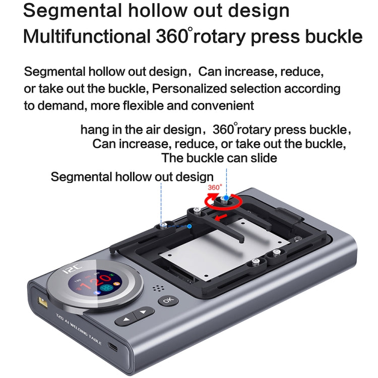 i2C T20 Intelligent Motherboard Middle Layered Heating Platform For iPhone X-14 Series, i2C T20 For iPhone X-14 Series