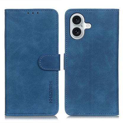 KHAZNEH Retro Texture Leather Phone Case, For iPhone 16e / 17e, For iPhone 17 Pro Max, For iPhone 17 Pro, For iPhone 17, For iPhone Air, For iPhone 16 Pro Max