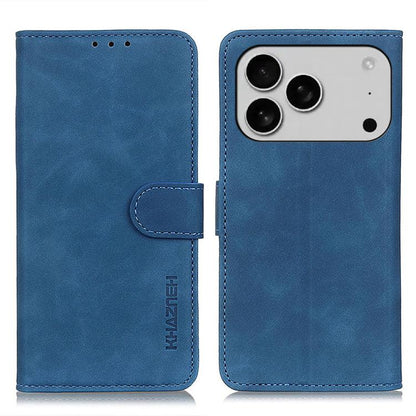 KHAZNEH Retro Texture Leather Phone Case, For iPhone 16e / 17e, For iPhone 17 Pro Max, For iPhone 17 Pro, For iPhone 17, For iPhone Air, For iPhone 16 Pro Max