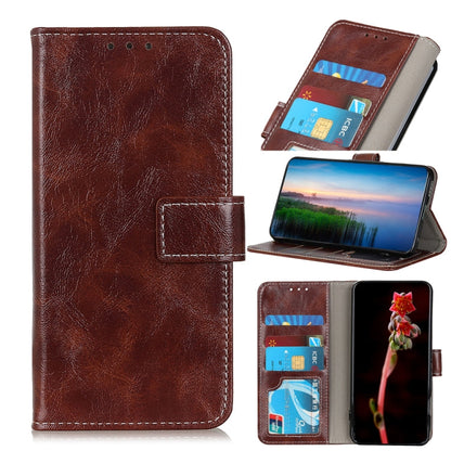 Retro Crazy Horse Texture Horizontal Flip Leather Phone Case, For iPhone 15