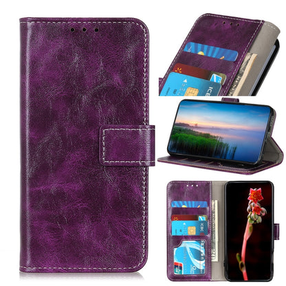 Retro Crazy Horse Texture Horizontal Flip Leather Phone Case, For iPhone 15