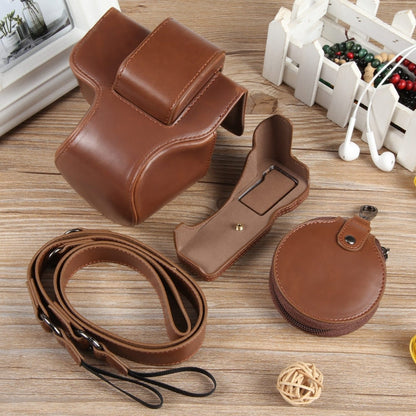 Full Body Magnetic Leather Camera Case Bag with Strap, Deluxe Edition, For Canon EOS R50, Deluxe Edition