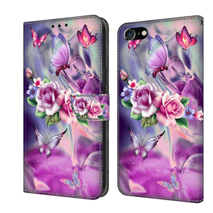 Crystal 3D Shockproof Protective Leather Phone Case, For iPhone 6 Plus / 7 Plus / 8 Plus