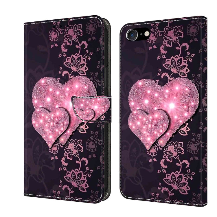 Crystal 3D Shockproof Protective Leather Phone Case, For iPhone 6 Plus / 7 Plus / 8 Plus