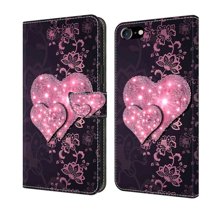 Crystal 3D Shockproof Protective Leather Phone Case, For iPhone 6 / 7