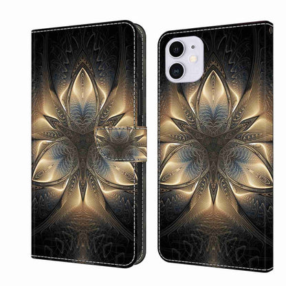 Crystal 3D Shockproof Protective Leather Phone Case, For iPhone 11