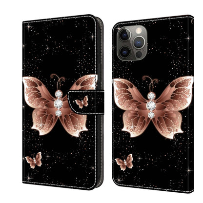 Crystal 3D Shockproof Protective Leather Phone Case, For iPhone 11 Pro