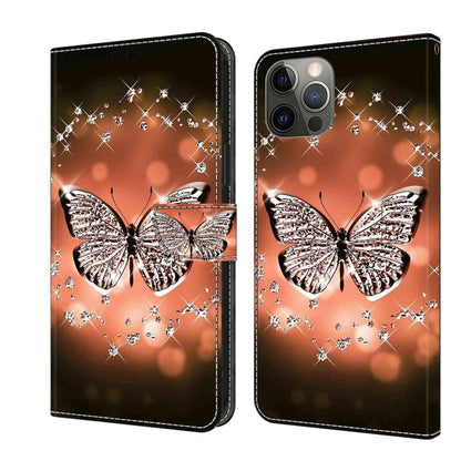 Crystal 3D Shockproof Protective Leather Phone Case, For iPhone 11 Pro