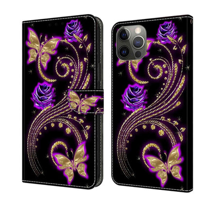 Crystal 3D Shockproof Protective Leather Phone Case, For iPhone 11 Pro