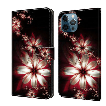 Crystal 3D Shockproof Protective Leather Phone Case, For iPhone 12 Pro Max / 13 Pro Max